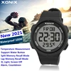 Men Sports Watches Temperature Measurement Multifunction Digital Watch Waterproof 100m Swimming Running Lap Wristwatch 6