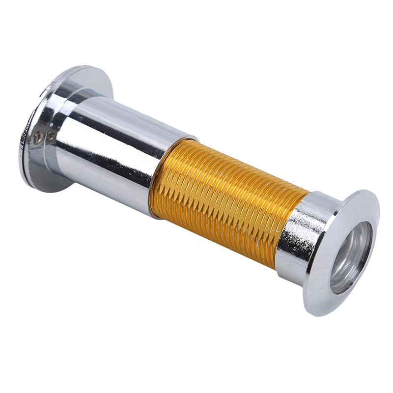 silver 75-105mm 1 шт., матовые HD линзы 25 мм для просмотра двери, с металлической крышкой, кошачий глаз, безопасность для дома, вид двери, старый металл, кошачий глаз - Цвет: silver 75-105mm