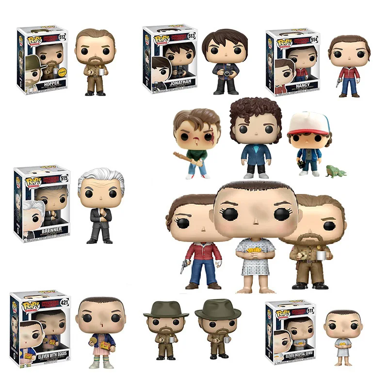 Горячая Распродажа, Аниме фигурки Funko POP Stranger things, рождественский подарок для детей, Аниме фигурки, игрушки для детей