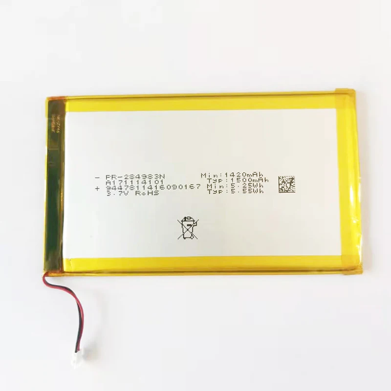 3.7V 1500mAh PR-285083 PR-284983N Battery for Kobo Glo HD Tolino, Kobo Clara HD E-book Accumulator 2-wire Plug+tools rechargeable battery