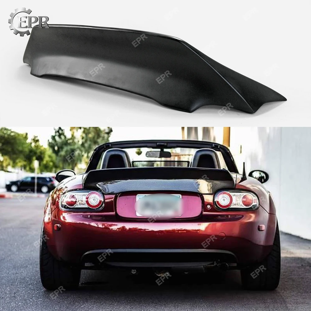 ФАП неокрашенное крыло для Mazda MX5 NC NCEC Roadster Miata EPA задний спойлер из стекловолокна