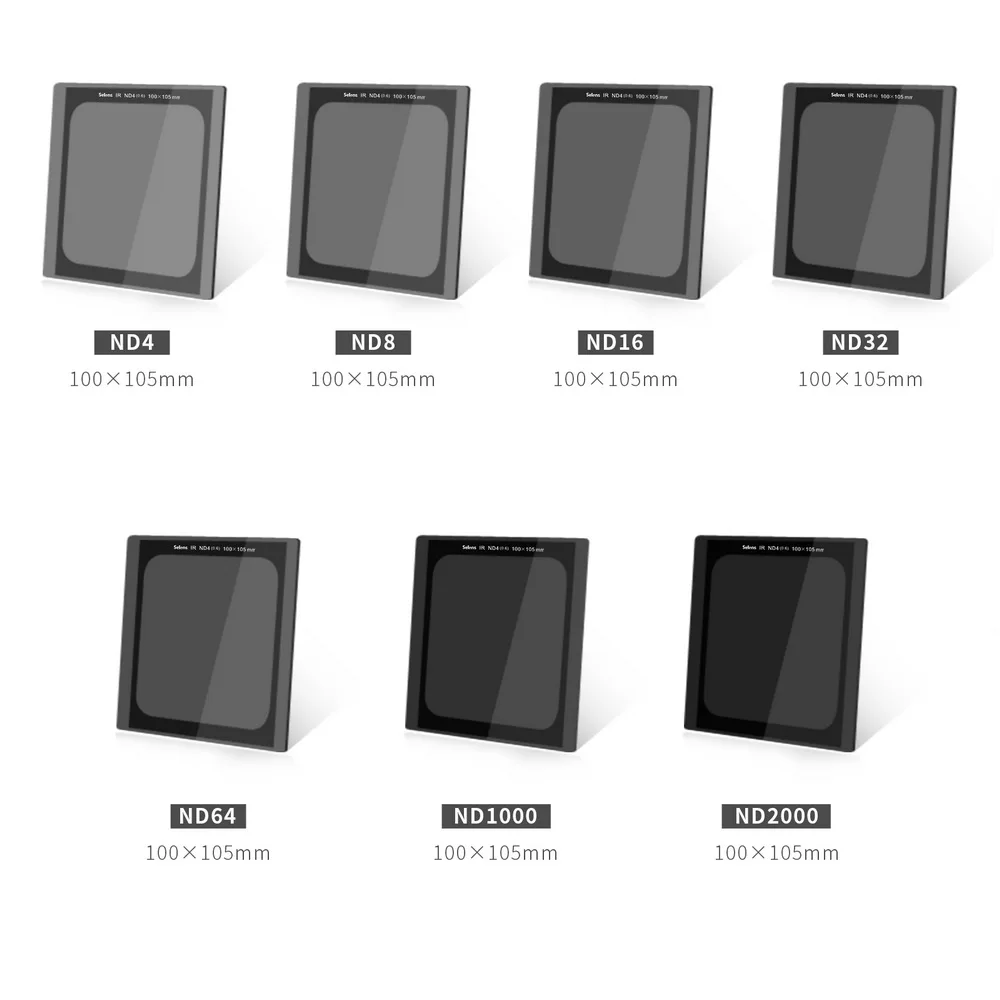 

100X150mm GND32 16 8 4 100*105 ND2000 1000 64 32 Graduated Neutral Density Reverse ND Grad Square Filters Nano Coating Optical