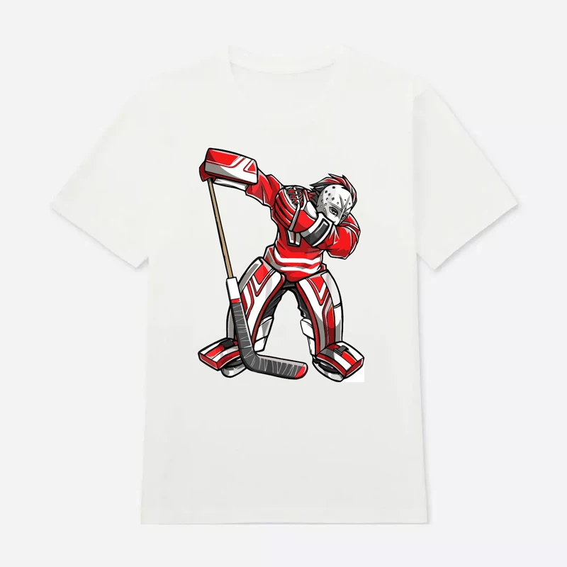 Хлопковые футболки с круглым вырезом для хоккея для фанатов - Цвет: white
