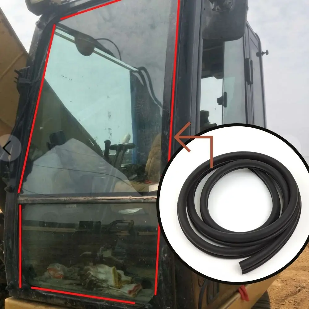 The Front Glass Adhesive Strip Of Excavator Cab Is Suitable For