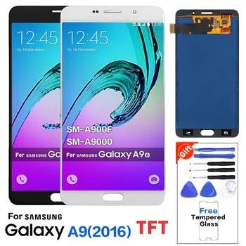 

100% Tested LCD Display+Touch Screen For Samsung Galaxy A9 A9000 A900 SM-A9000 with Digitizer Assembly A9 Pro LCD Replacement