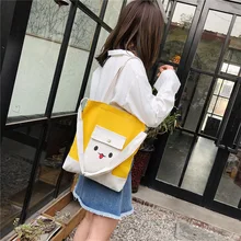 Холщовая Сумка женская сумка на плечо INS Tundish Студенческая школьная сумка в Корейском стиле универсальная новая стильная сумка на плечо Ba