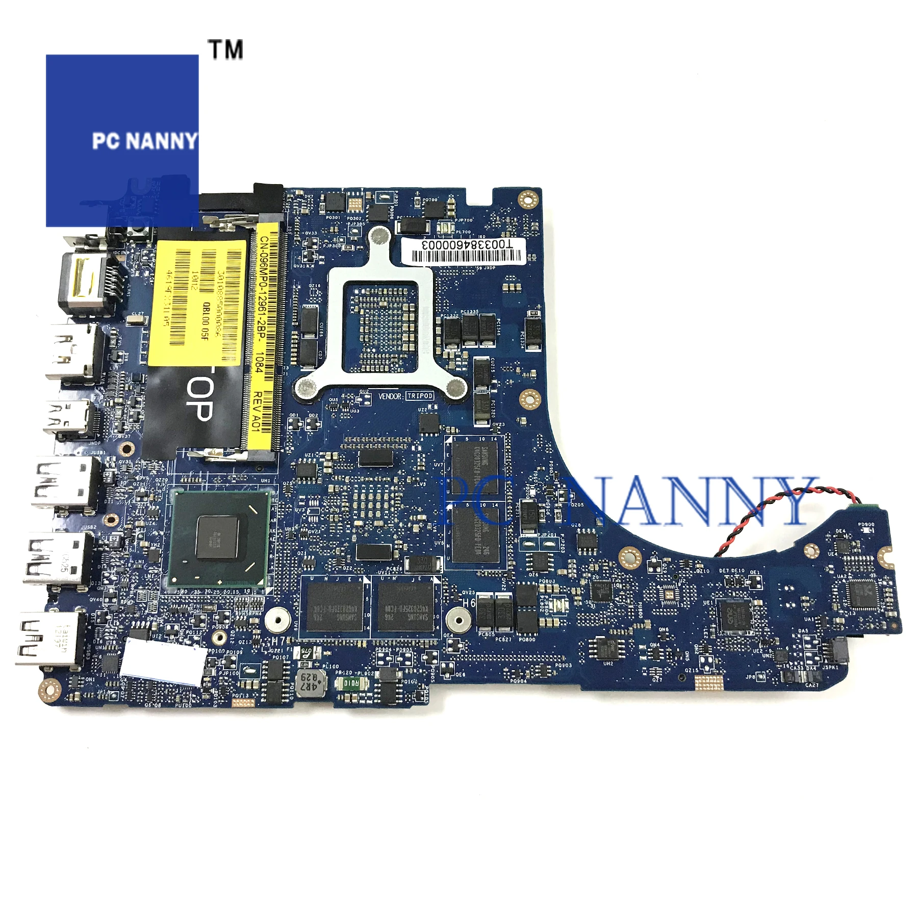 Very best  PCNANNY FOR Dell XPS 15 L521X Laptop Motherboard 096MP0 96MP0 LA-7851P I7-3612QM CPU GT640M 2GB tes