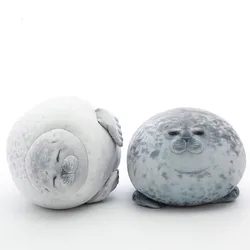 Almohada de foca Angry Blob 3D para niños y niñas, muñeco de león marino de peluche, almohada rellena para dormir