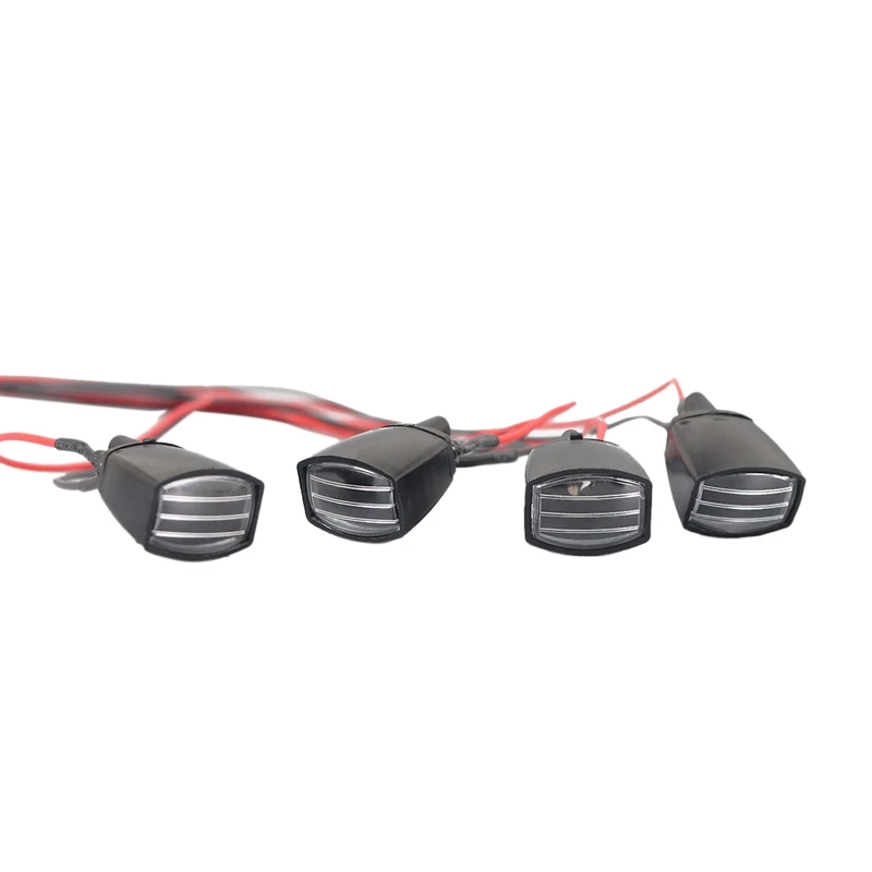 

4Pcs LED Lights with Lampshades Suitable for 1/10 RC Car Traxxas Model Climbing Car Accessories