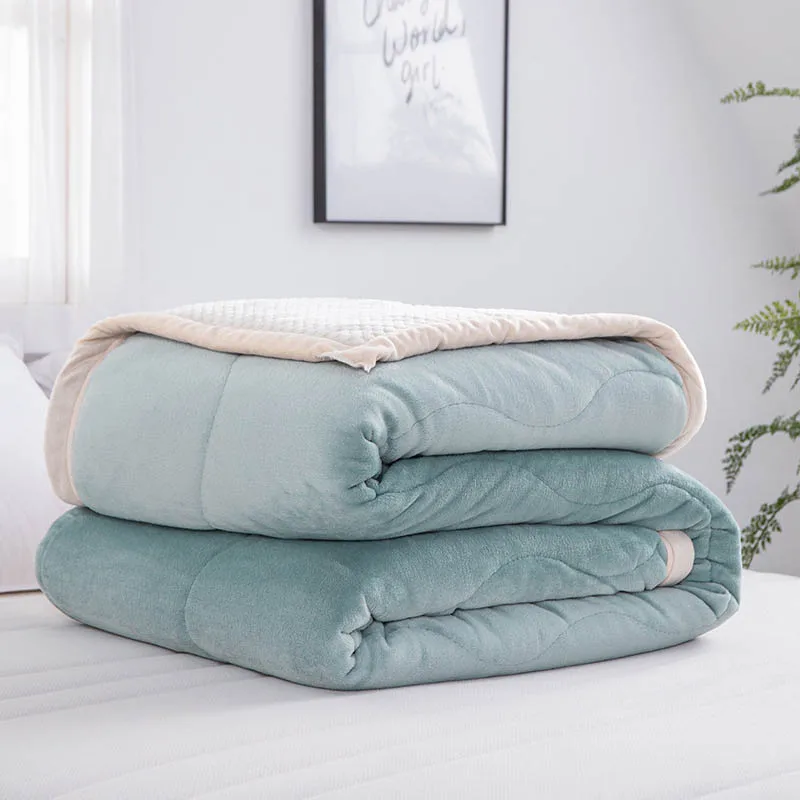 Зимнее теплое плотное одеяло для кровати мягкое уютное покрывало s дивана плед на