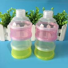 3 Слои Портативный практичный ящик для хранения для малышей для кормления коробка для Еда контейнер для детского кормления емкости для сухого молока