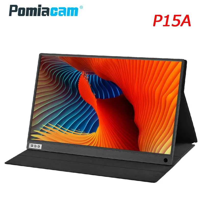 Портативный игровой монитор с сенсорным экраном 15 6 дюйма ЖК дисплей USB Type C IPS hdmi
