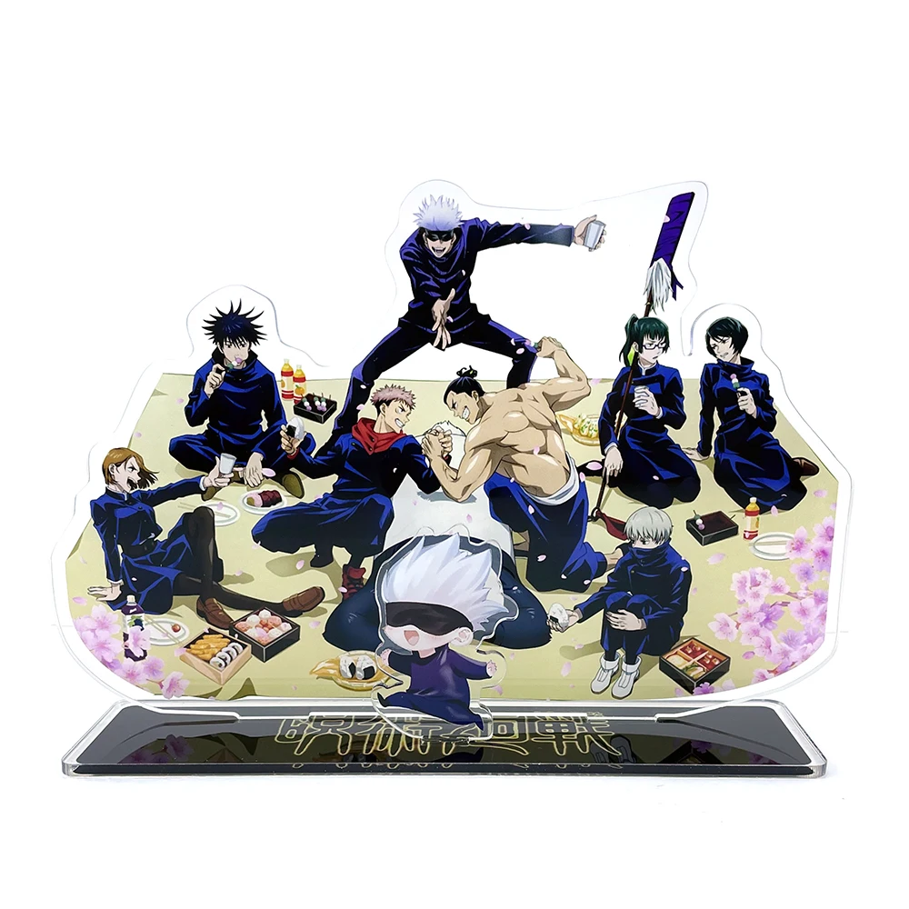 

BIG SIZE Jujutsu Kaisen group Itadori Megumi Kugisaki Gojo Maki Toge Panda acrylic stand figure model holder cake topper anime