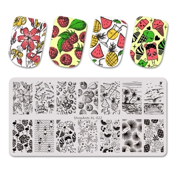

SHOPANTS Nail Art Stamp Template Image Plate Mixed Theme Nail Stamping Plate Manicure Stencil Tools