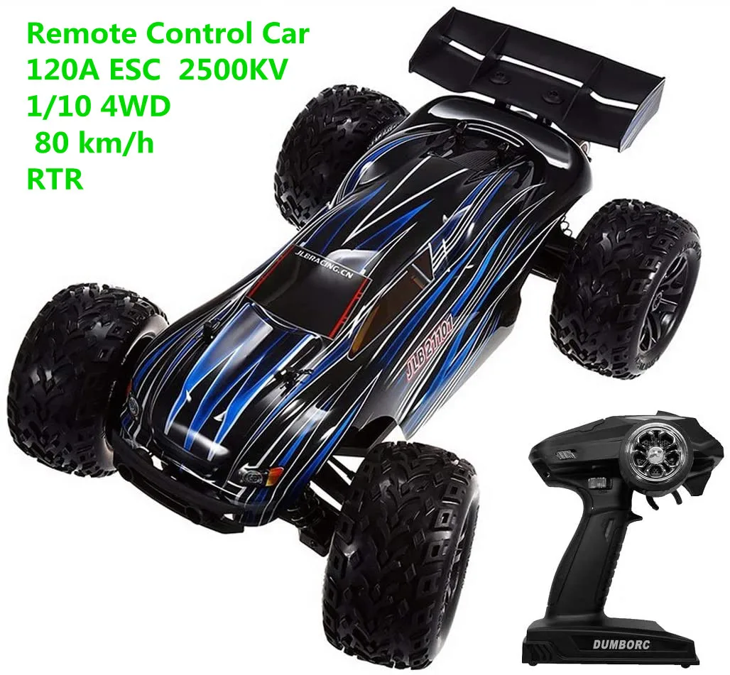 

High Power Rc Car 1/10 Brushless Motor 80 km/h 4WD RC vehicles RTR 120A ESC 2500KV RC Truck Model