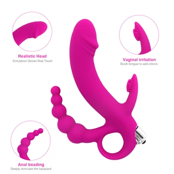 EXVOID Silicone Dildo Vibrator Sex Toys For Women Vagina Clit Stimulator Butt Plug G Spot Massager AV Penis Anal Beads Vibrator 4