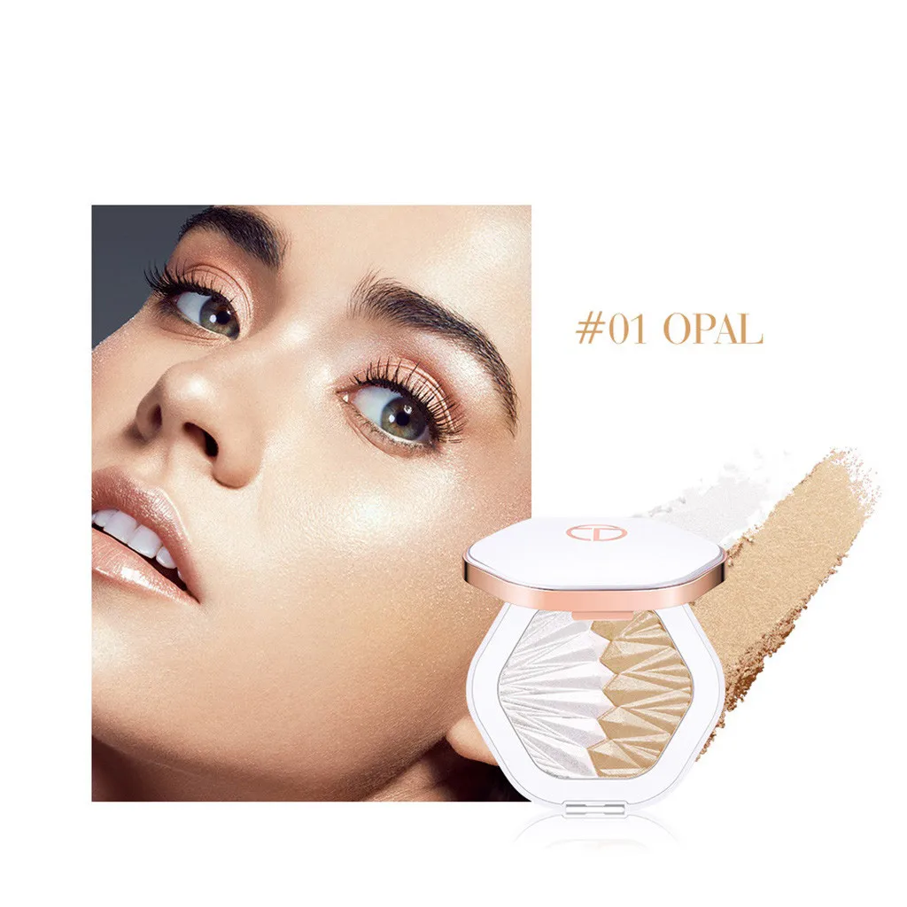 A Waterproof makeup nose shadow eye shadow lip contour powder high light honey powder three-dimensional repair capacity blush - Цвет: A