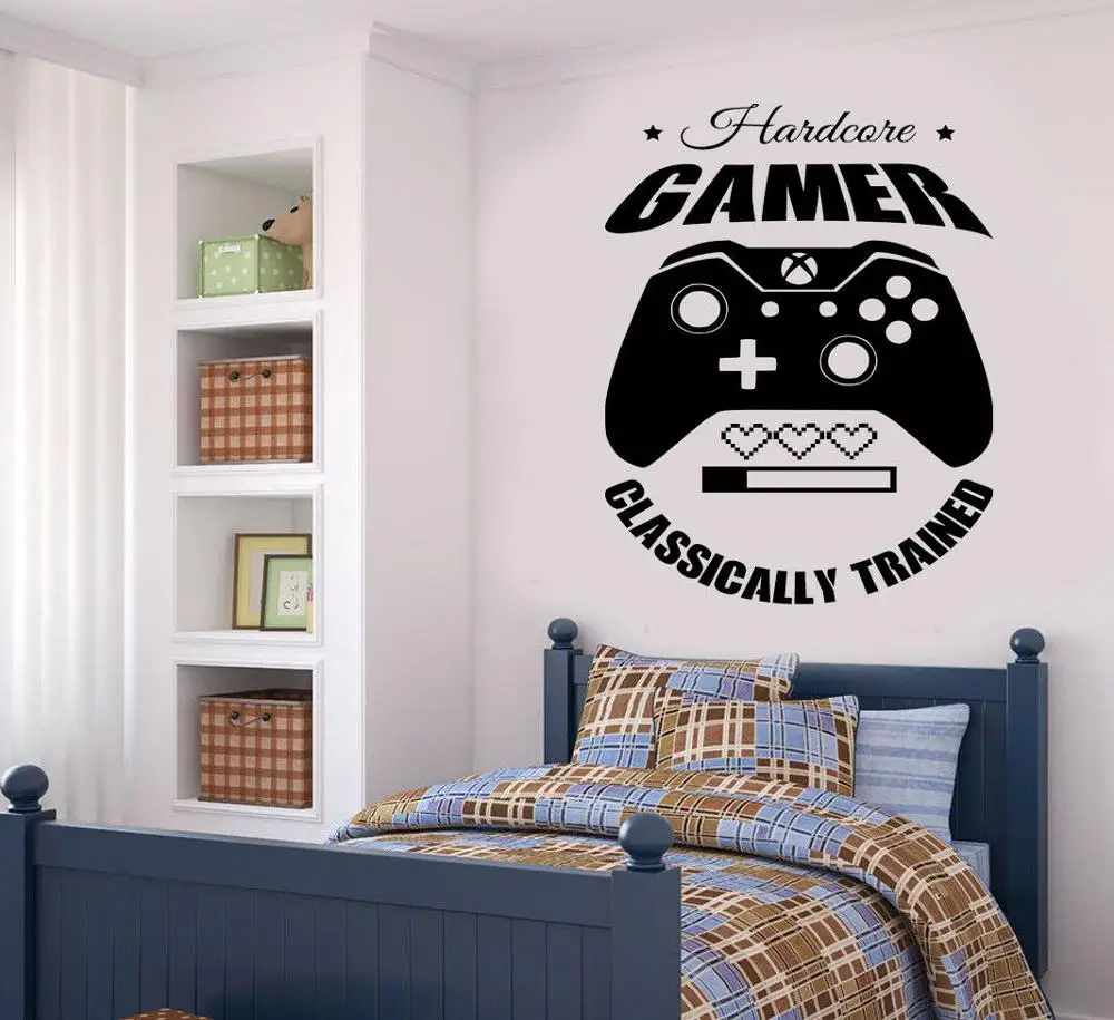 Игровая цитата наклейки на стену жесткий игровой декор для двери комнаты