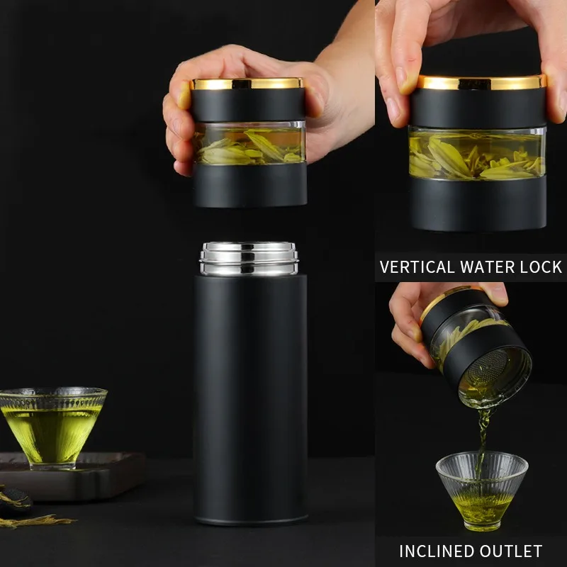 Stainless steel intelligent vacuum cup temperature LED display tea