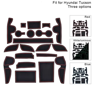 

Car Door Groove Mat Antislip Waterproof Gate Slot Pad Cup Pad For Hyundai Tucson 2016 2017 2018 2019 Car Interior Accessories