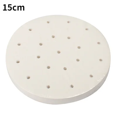 100pcs Air Fryer Paper Square Round Baking Mat Air Fryer Liners Disposable Perforated Parchment Steamer Baking Papers Sheets 