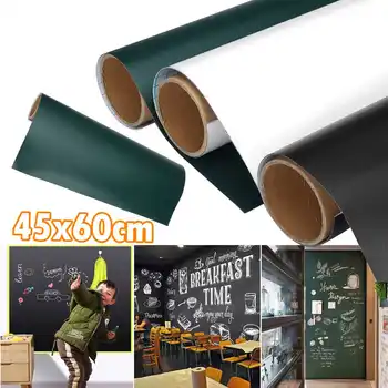 

45x60cm Soft Magnetic Chalkboard Wall Stickers Removable whiteboard Decals Great Learning Black Board Stickers for Office School