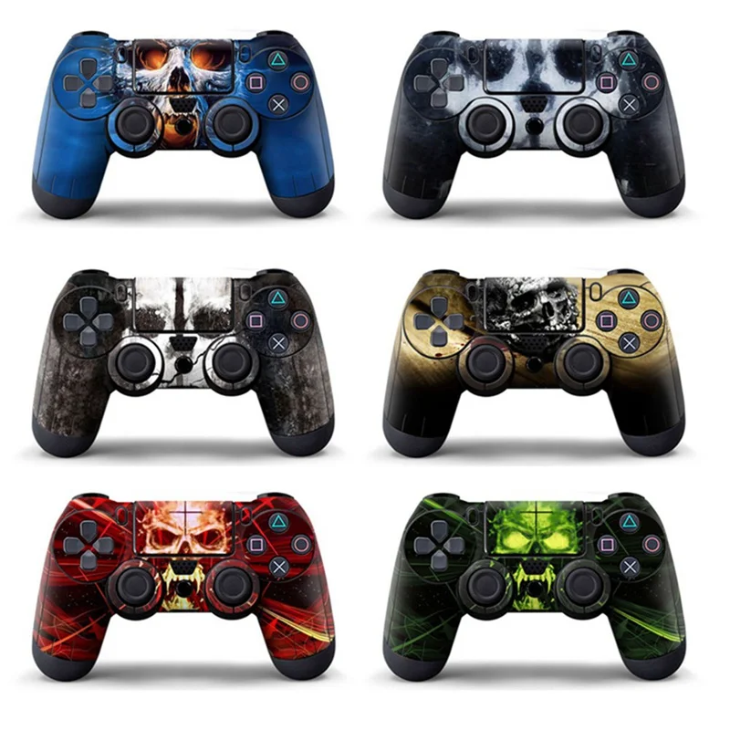 Синий череп Защитная крышка наклейка для PS4 контроллер кожи для Playstation 4 наклейка аксессуары