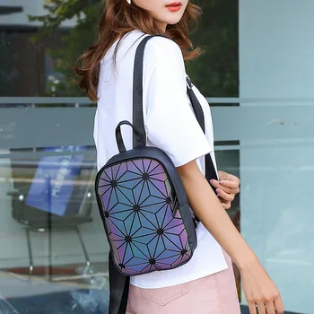 

2019 Women mini fashion Backpack Diamond Lattice Geometry Quilted School Bag Backpacks For Teenage Girl School Bags for female