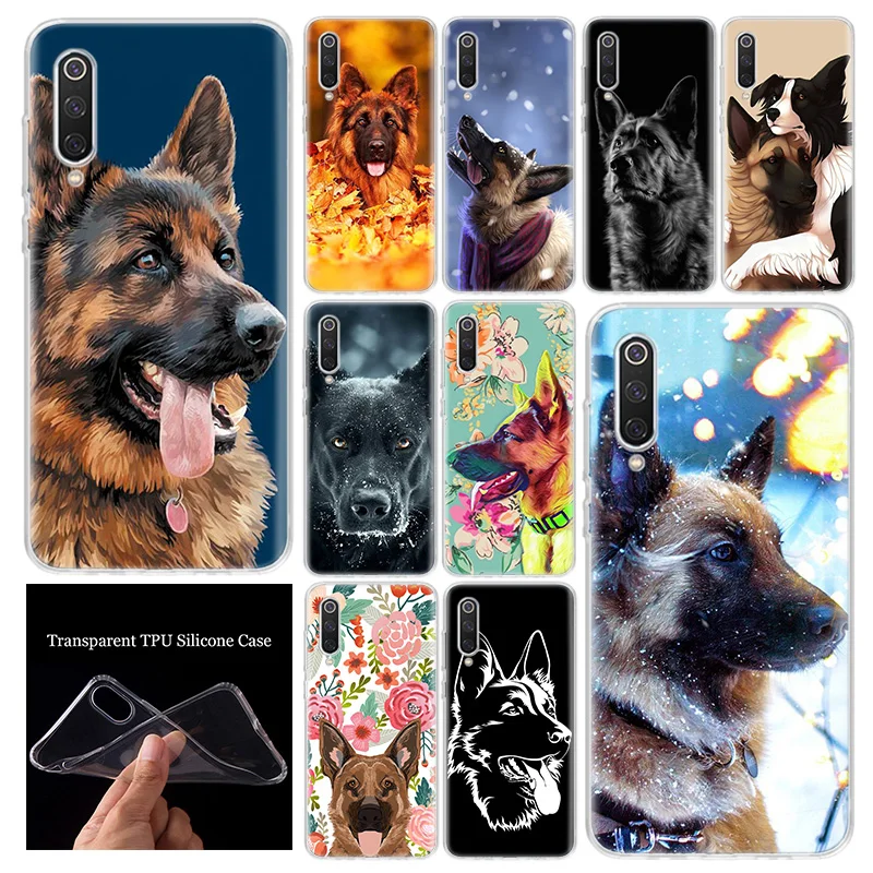 German Shepherd Dog Phone Case Cover For Xiaomi Redmi Note 10 9S 8T 9 8 7 6A 7A 8A 9A 9C K20 K30 S2 Pro Customize Soft Coque | Мобильные