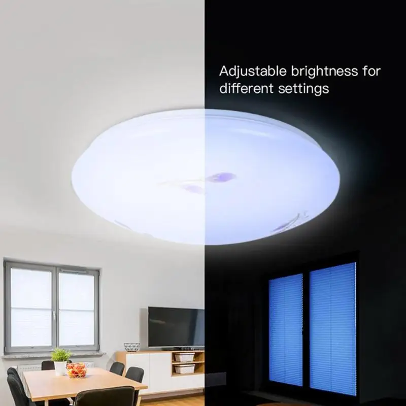 Hot SaleCeiling Lights Solid Color 60W 85-265V Modern Smart Bluetooth LED Light Bedroom Lamps WiFi Ceiling Lamp for Home