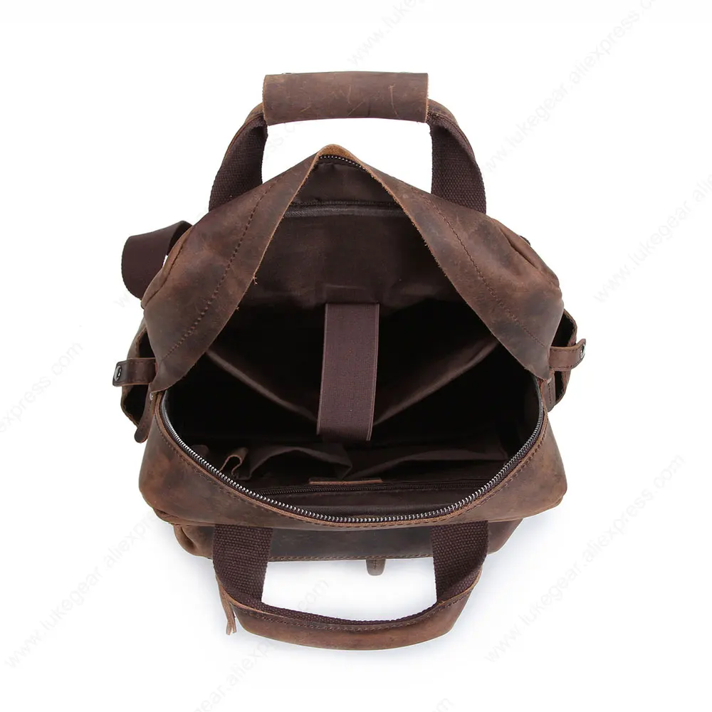 Уличный рюкзак ручной работы из натуральной кожи, сумки из коровьей кожи, ручная работа, большая вместительность, винтажный стиль