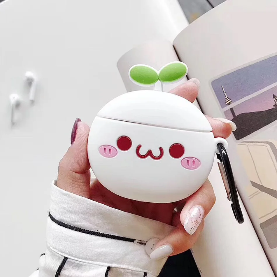 406 3D милый чехол для наушников для Airpods, чехол, мягкий силиконовый защитный чехол для наушников Apple Airpods 2 для Earpods, чехол - Цвет: 406