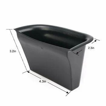 

Inner Door Storage Box Plastic Black For Volvo S90 V90 CC 2017-2018 Accessories 1 Pair Armrest