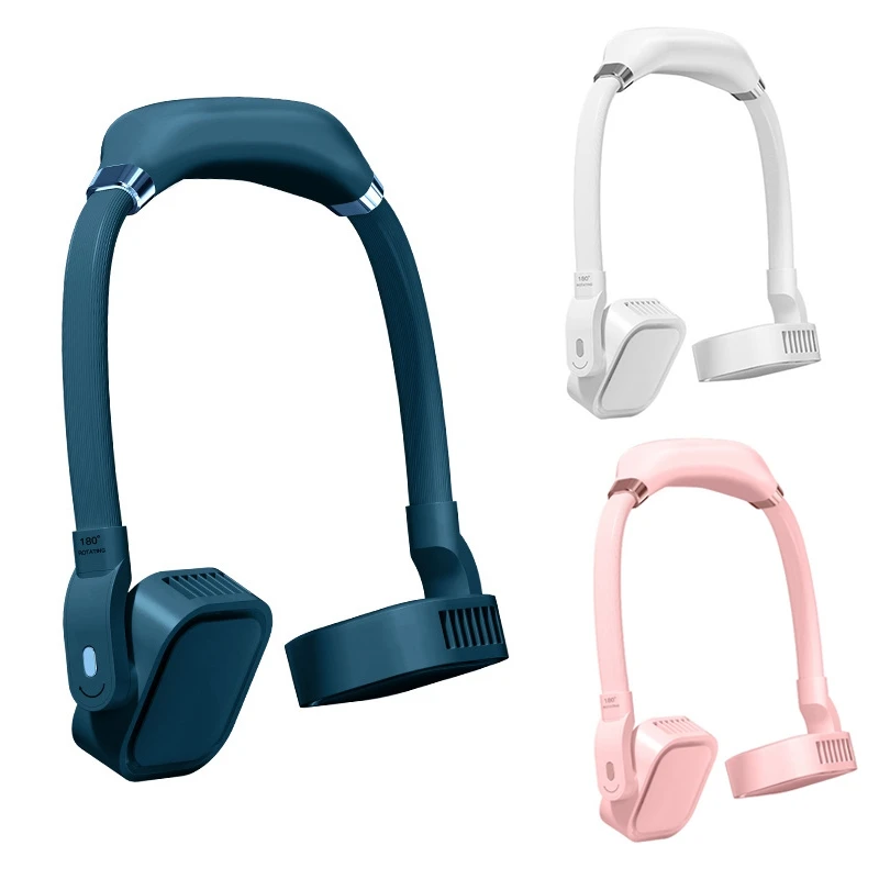 Promotion!4000MAh Portable Lazy Sports Fan Mini Hanging Neck USB Rechargeable Halter Air Cooler Outdoor | Бытовая техника