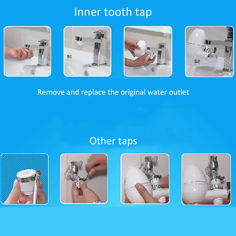Kitchen Faucet Mount Filter Household Tap Water Purifier Activated Carbon Water Filter Home Use Water Softener Filter