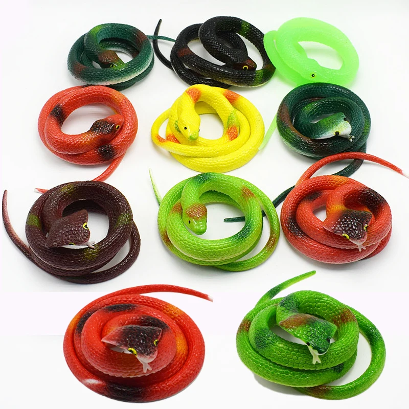 

Simulation Soft Snake Deceives New Strange Fun Toy Fake Snake Rubber Children's Toys Snake Rubber Gag Playing Jokes Toys