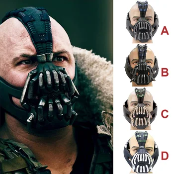 

The Dark Knight Rises Halloween Cosplay Costume Prop Bane Mask Destroyer Mask Bat Movie Character PVC Helmet Hood Masque Toys