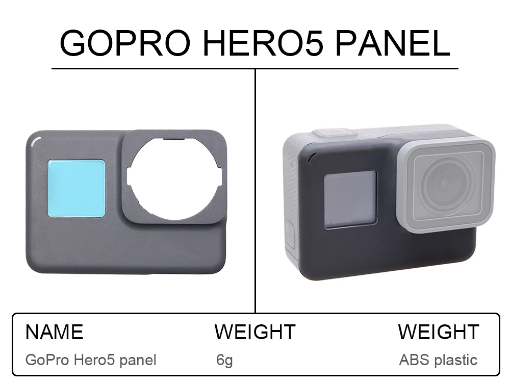 Лицевая панель передняя крышка лицевая пластина для GoPro Hero 6 5 оригинальная рамка Корпус ремонт запасная часть Fix Hero5 Hero6 Передняя панель Крышка