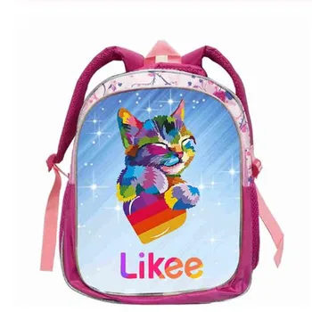

3D Russia Type "LIKEE 1 (Like Video)" Bag for Kids Rucksack Singers Zipper Backpack School Bags for Girls Bookbag Kindergarten