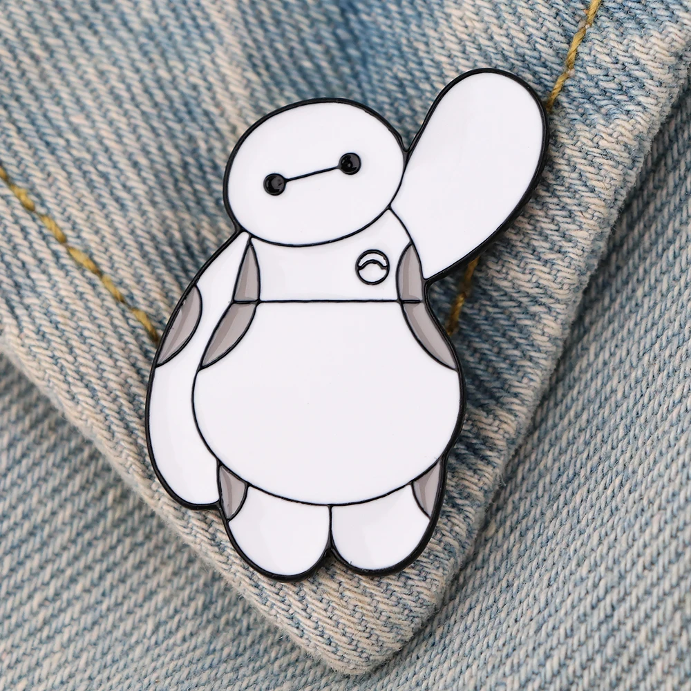 LT1198 Anime Accessories Brooches Pin Cute Things Baymax Enamel