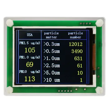 

2.8inch Analyzer Module Dust Sensor PM2.5 High Sensitivity LCD Display Air Quality Detector Accurate Chargable Digital Household