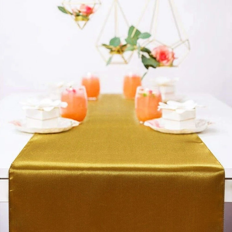 30 X 275 Cm Long Tablecloth, Suitable For Wedding, Workbench Runners Slim Fit Rectangle Round Table Decoration For Birthday Part