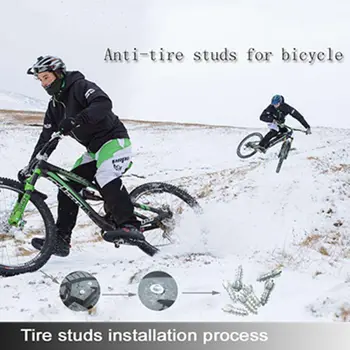 

100Pcs Winter Wheel Bicycle Tire Studs Screw Motorcycle Stud Anti-Slip+professional tools
