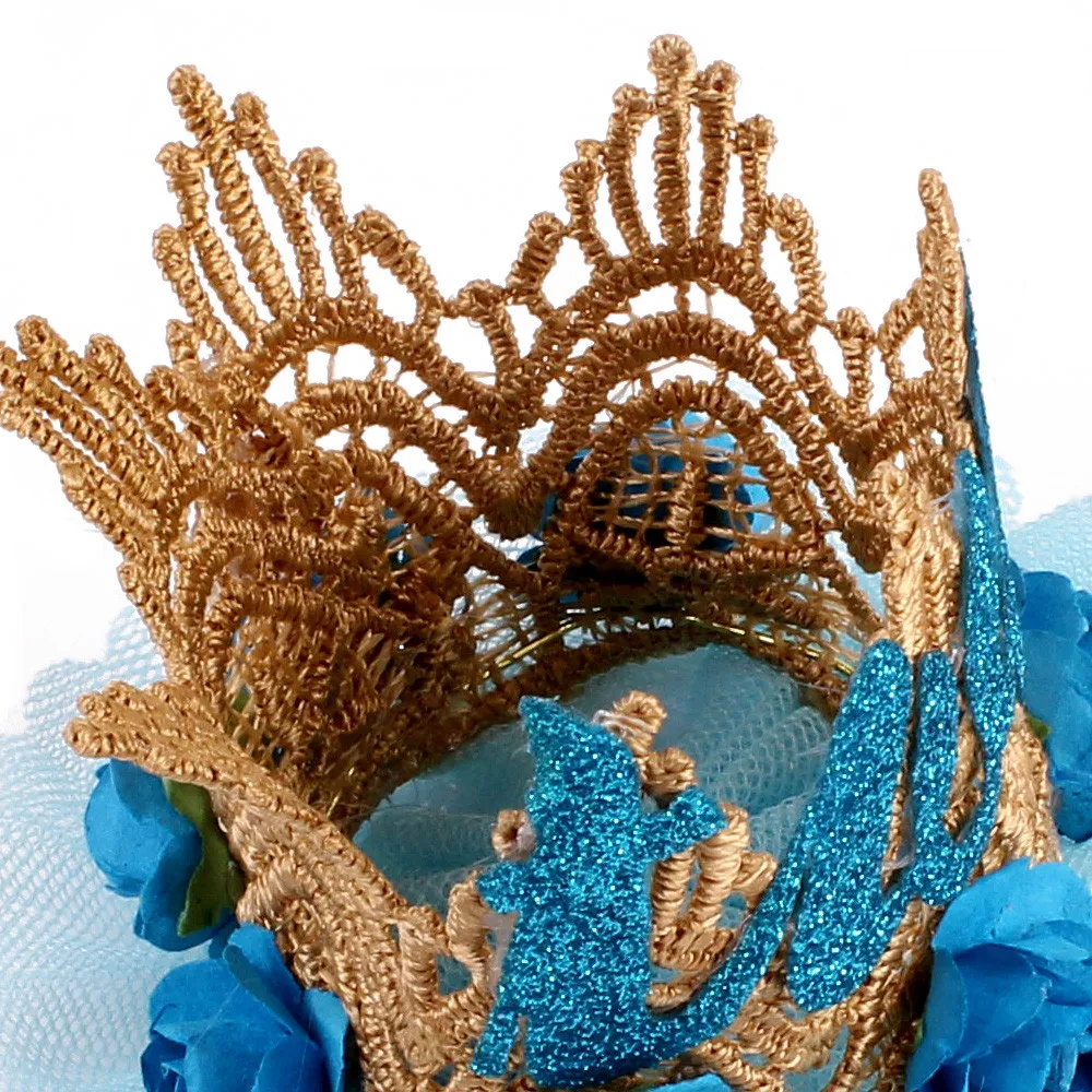 Newborn Crown Headband Princess Crown lace flower headband Baby Girls Hair Band Children Photo Props Hair Accessories