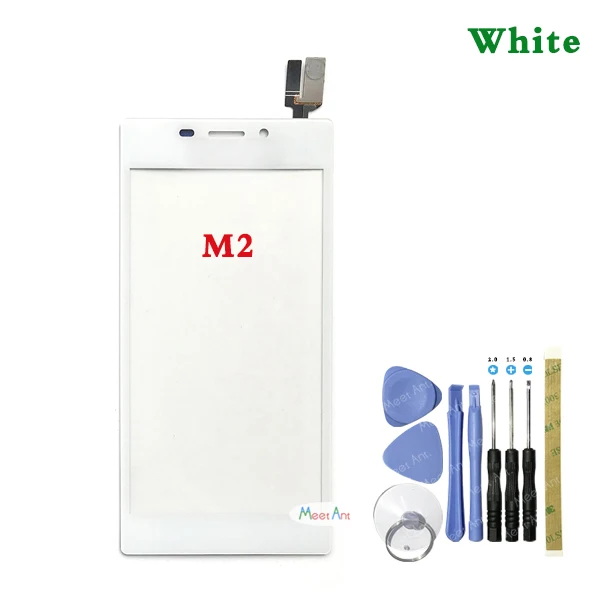 M2 White With Tool 4," для sony Xperia M2 S50H D2302 D2303 D2305 D2306 и M2 Aqua D2403 сенсорный экран дигитайзер Передняя стеклянная Сенсорная панель объектива - Цвет: M2 White With Tool
