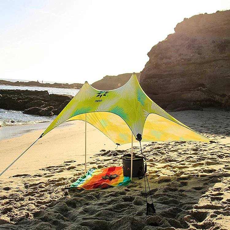 

Outdoor Travel New Style Beach Awning Lycra Awning Double Camping Tent by Awning Sun-resistant