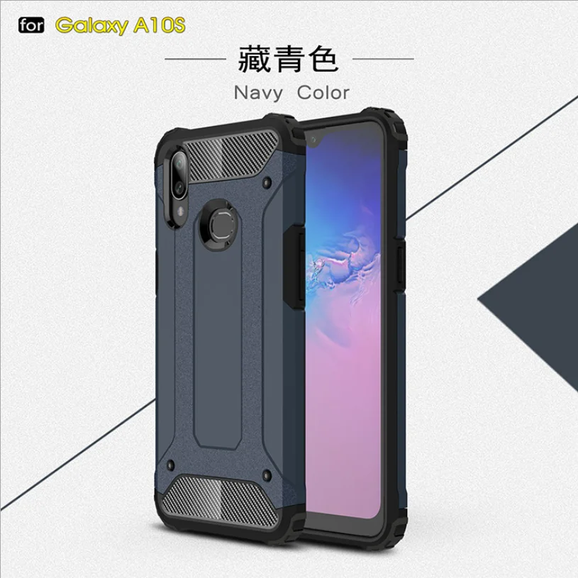 Золотой Стальной плюс два в одном противоударный чехол для телефона для samsung galaxy A50 A70 A40 A20 Note 8 9 10 S8 S9 S10 Plus
