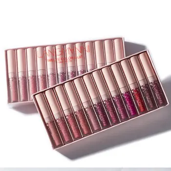 

12Pcs Lipstick Set Non-Stick Cup Matte Lip Gloss Lipstick Moisturizing Lip Gloss Set Makeup Products
