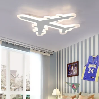 

Hot Slim child room ceiling creative personality boy led bedroom modern minimalist remote control dimmable aircraft lamp