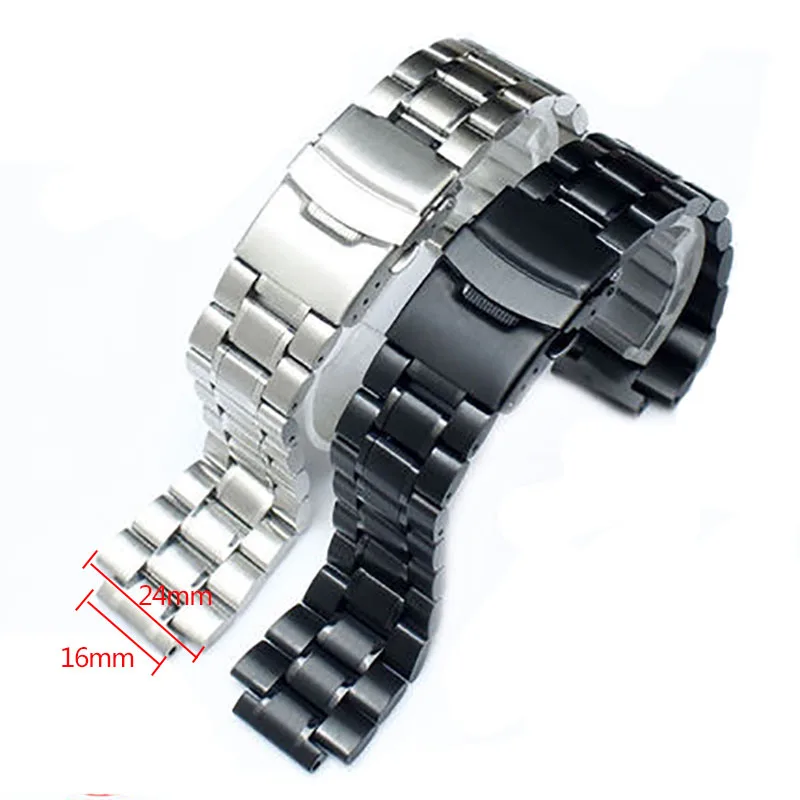 Cinturino In Resina Di Ricambio Nero Per Orologio Casio GST-B200 - Accessorio Sostitutivo Uomo, Bracciale Originale Compatibile